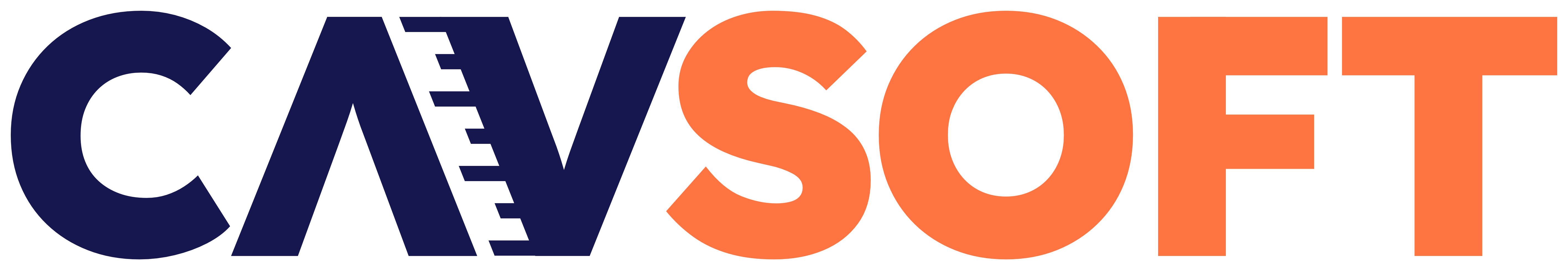 Text logo displaying "CAVSOFT" with "CAV" in dark blue and "SOFT" in orange.