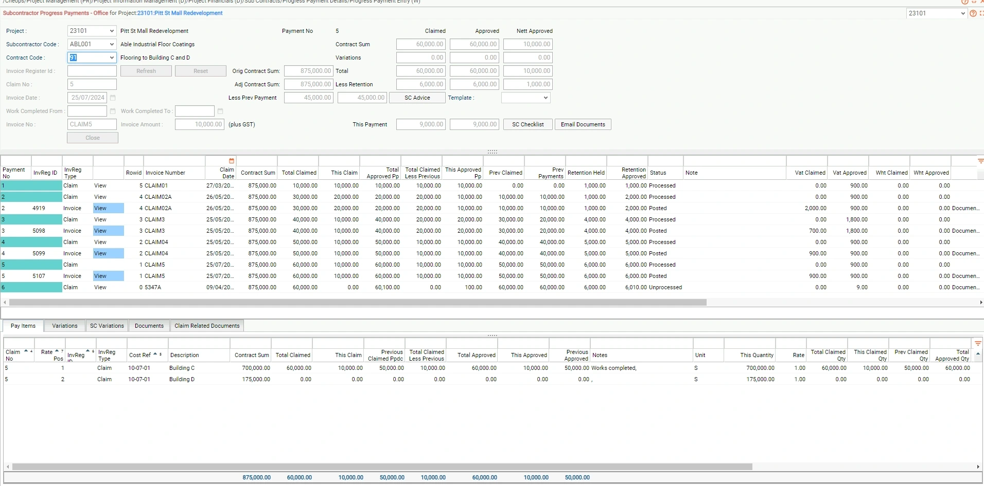 Subcontracts